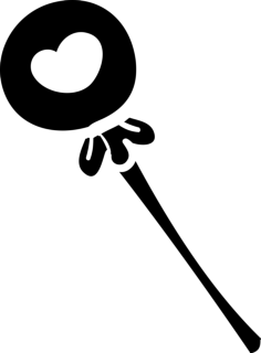 Lollipop With A Heart Digital Sketch Svg Design, Free Vectors File